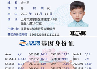 广元儿童基因身份证咨询 